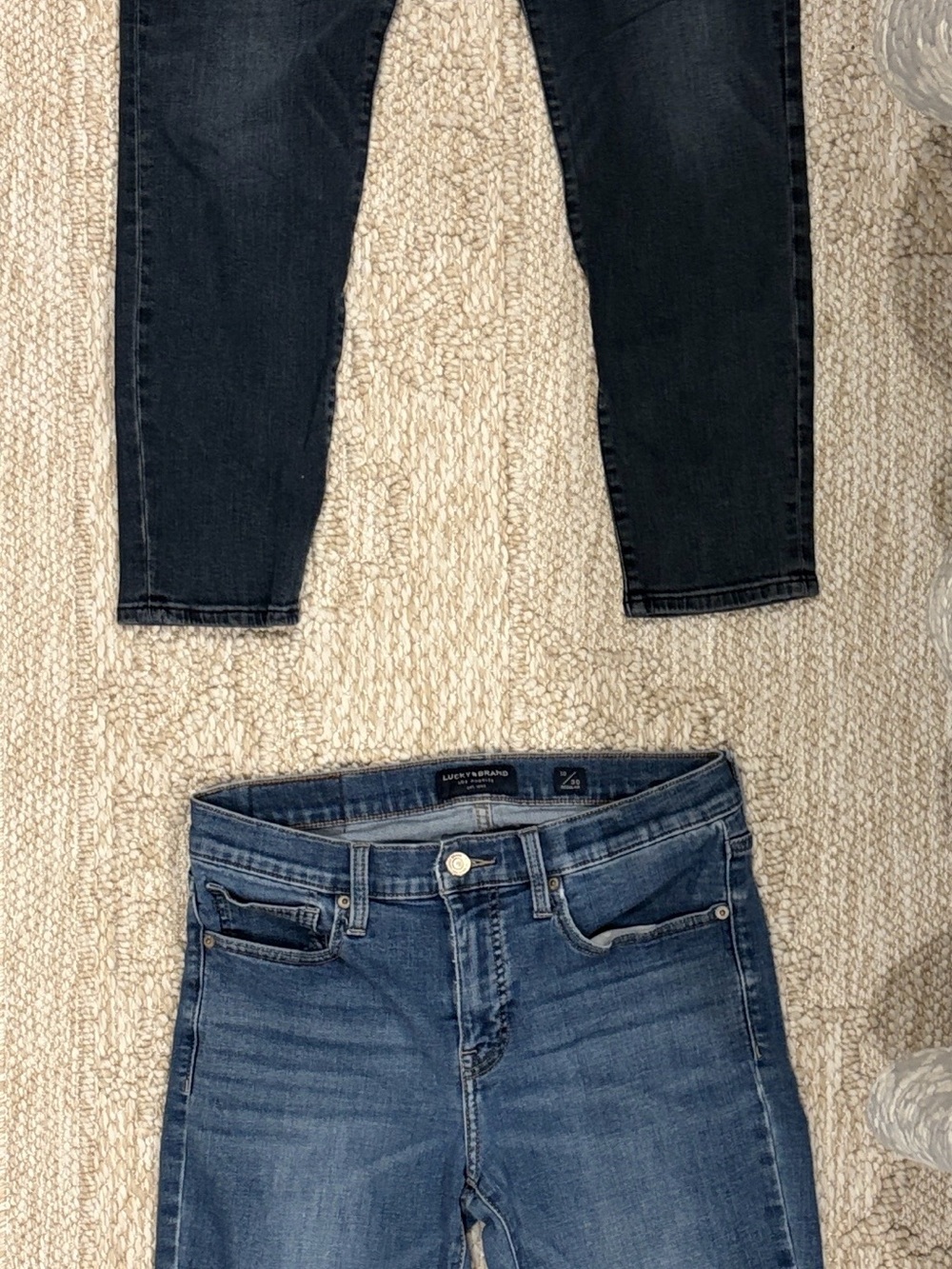 Lucky Brand Skinny Jeans Duo — Dark Wash & Medium Blue